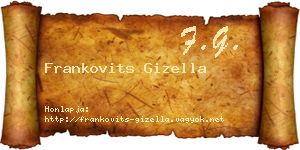 Frankovits Gizella névjegykártya